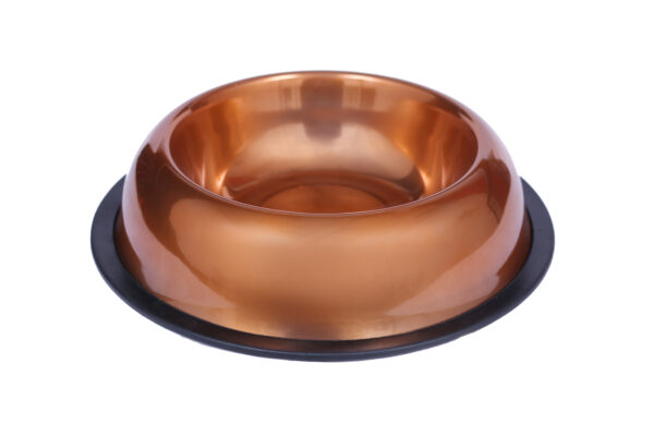 Non-Tip Belly Bowl Metallic Copper